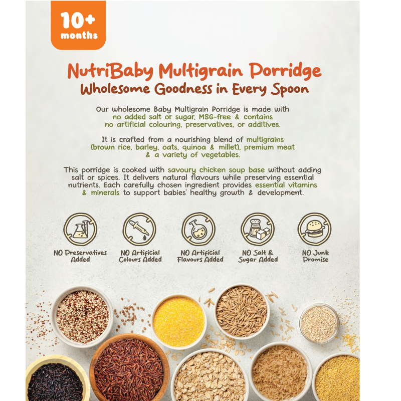 Double Happiness: Baby Multigrain Porridge 150g | Salmon | Cod Fish ...