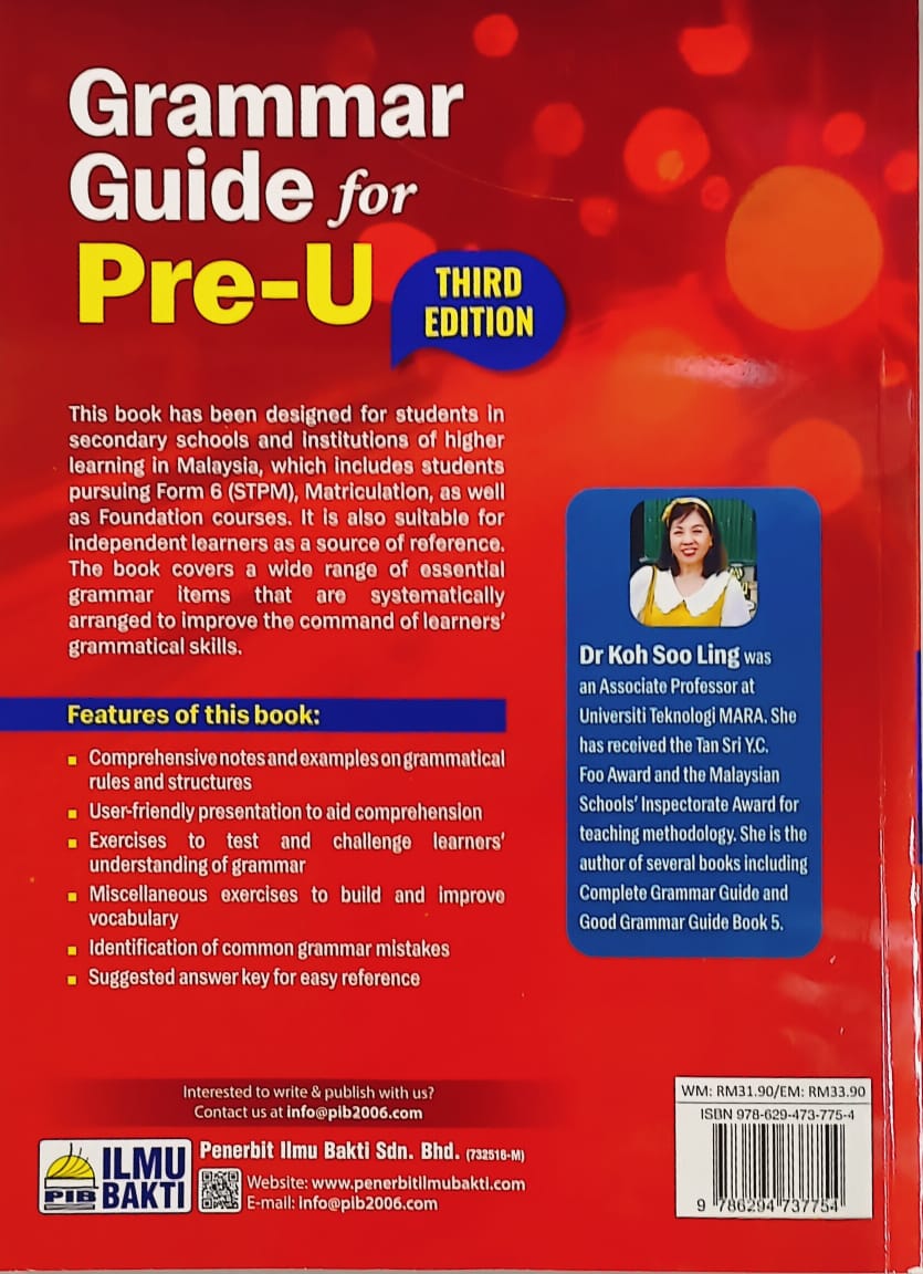 PBS | GRAMMAR GUIDE FOR PRE-U THIRD EDITION | Shopee Malaysia