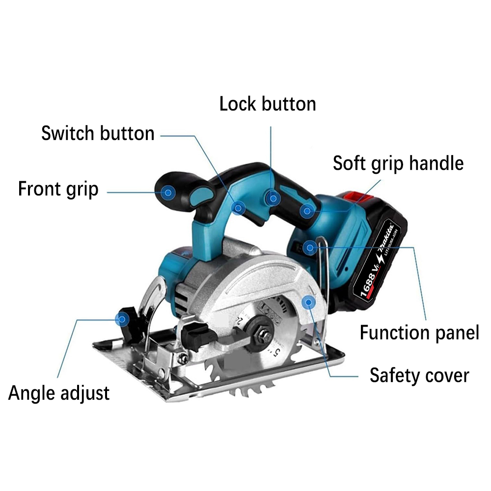 Makita Cordless Electric Circular Saw 18V Brushless Circular Saw (7-1/4 ...