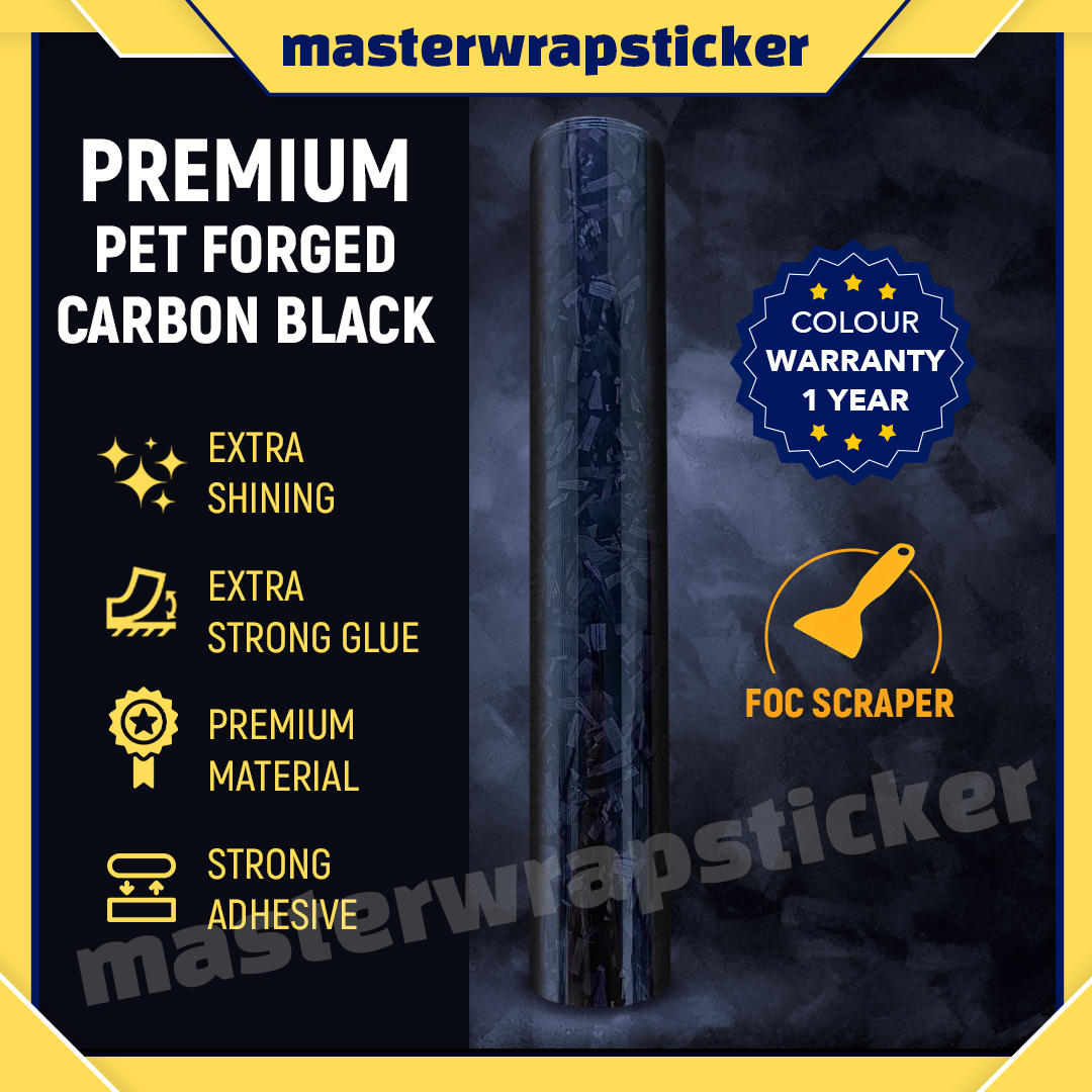 HD FORGED CARBON FIBER GLOSSY STICKER MOTOR(152CM-60CM)stiker moto ...
