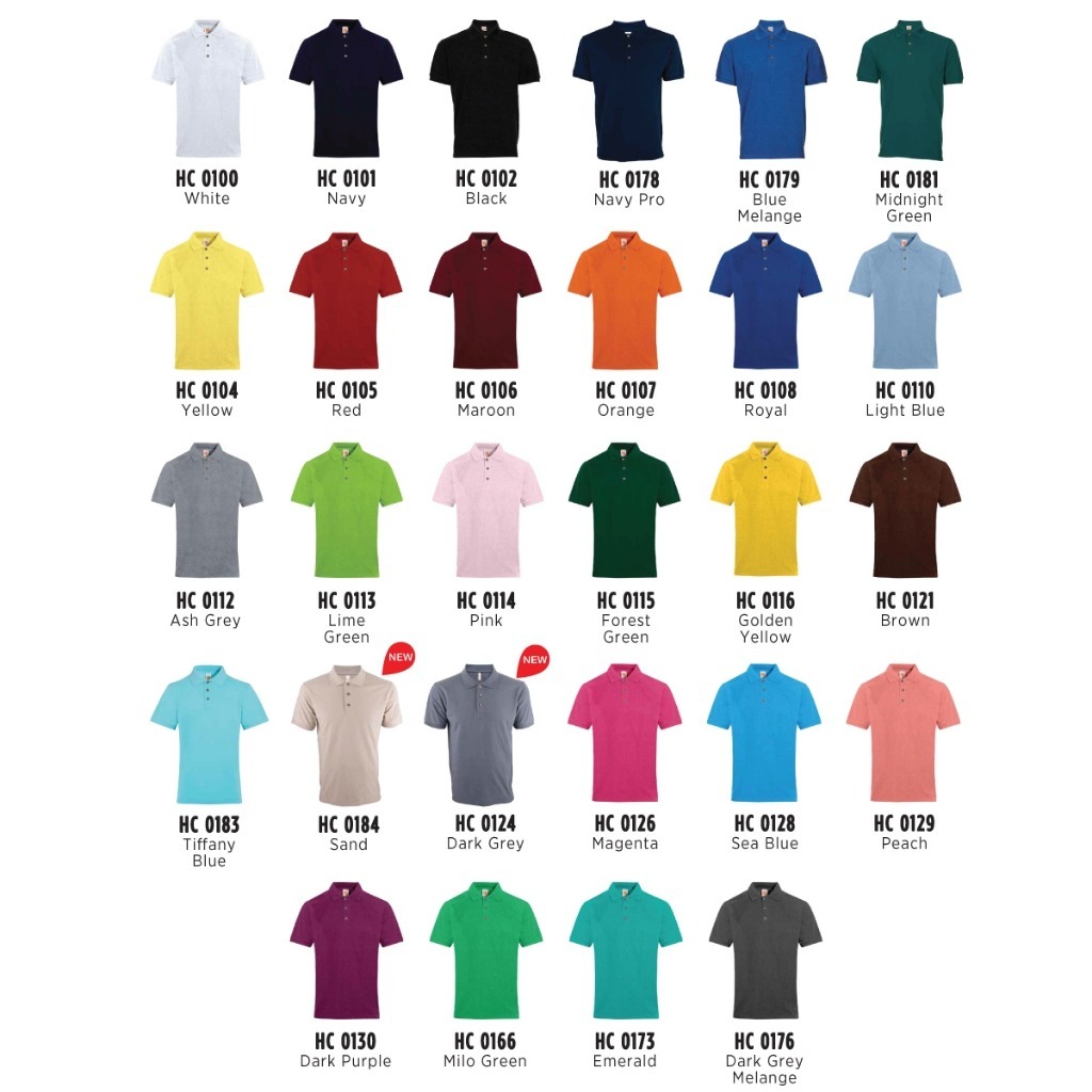 JCP X Oren Sport Unisex Honeycomb Polo T-Shirt (HC01) – Cotton ...