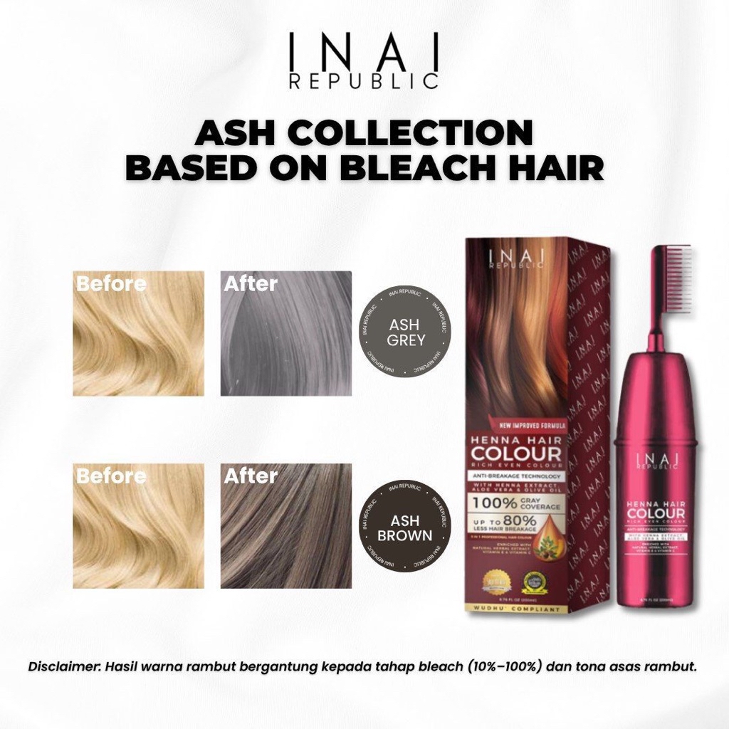 HENNA HAIR COLOUR (200ml)- INAI PEWARNA RAMBUT INAI REPUBLIC TELUS AIR ...