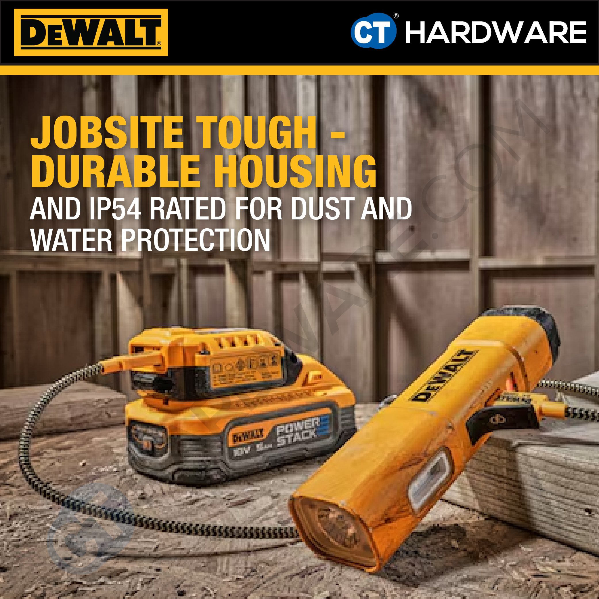 DEWALT DCL182 RECHARGEABLE USB-C TYPE LED TASK LIGHT | 1000 LUMENS ...