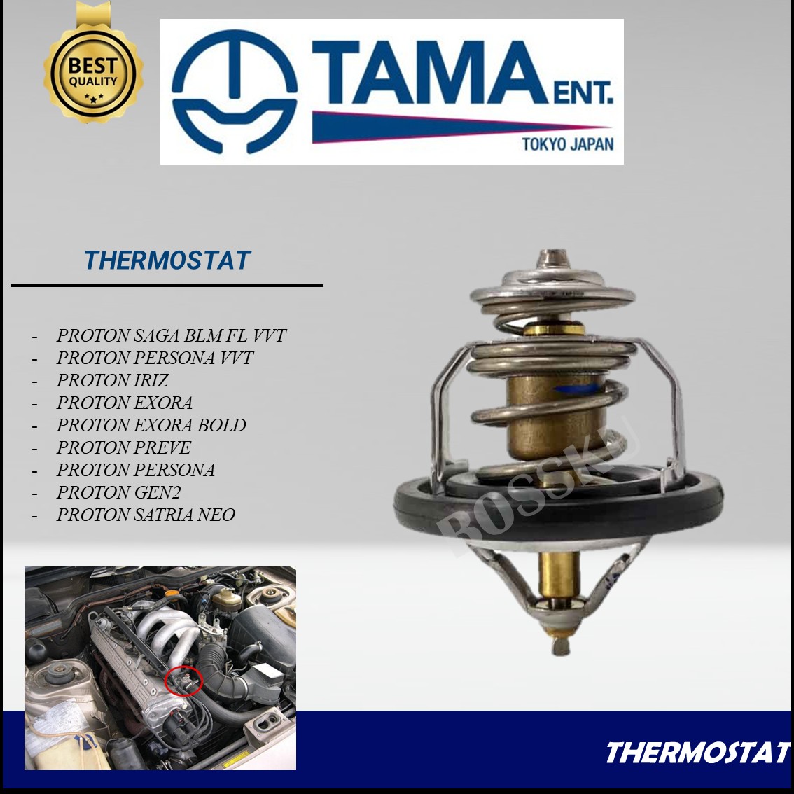 RADIATOR COOLANT THERMOSTAT - PROTON SAGA BLM FL VVT IRIZ EXORA BOLD ...
