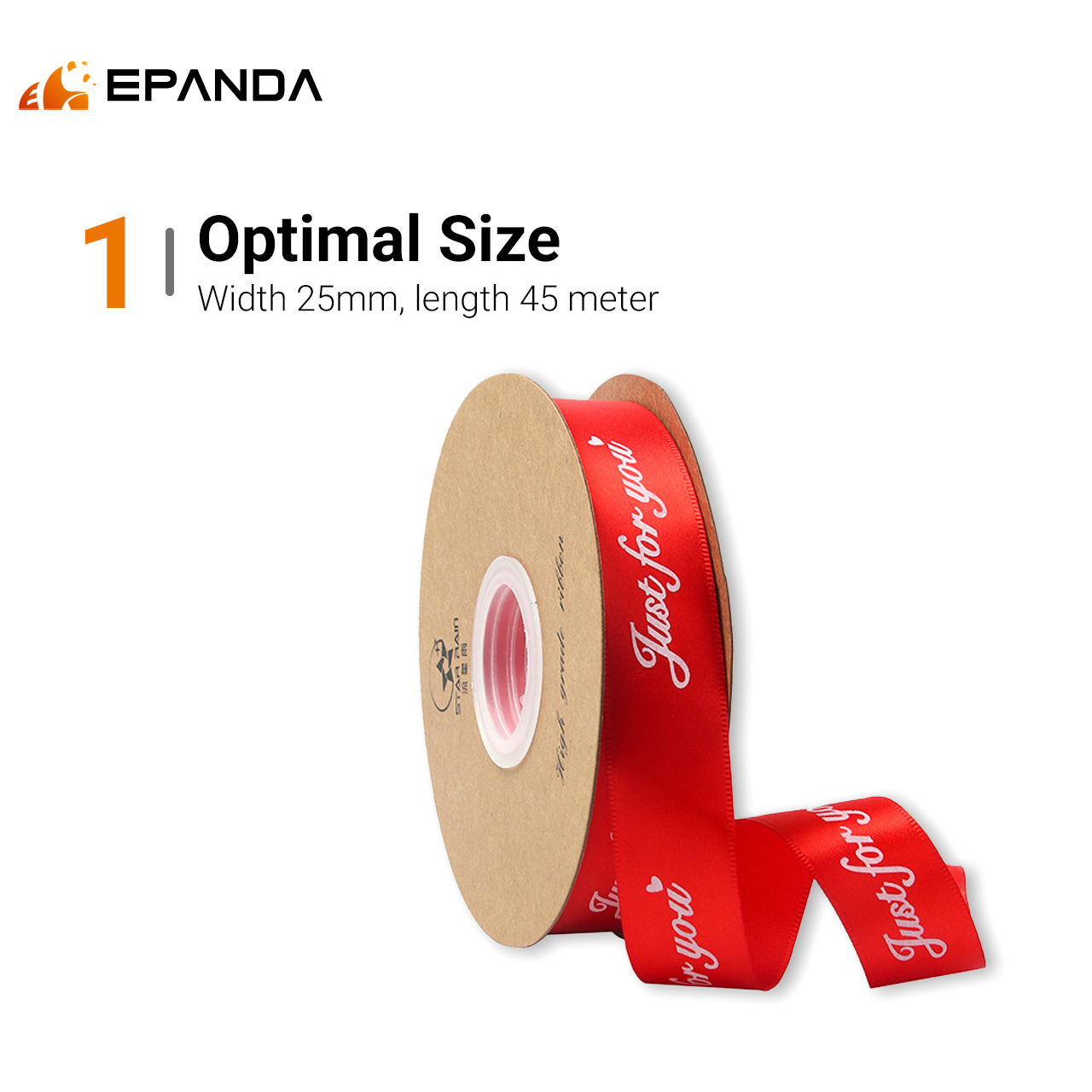 25mm Just For You Satin Ribbon Reben Hadiah Hiasan Gubahan Bunga DIY ...