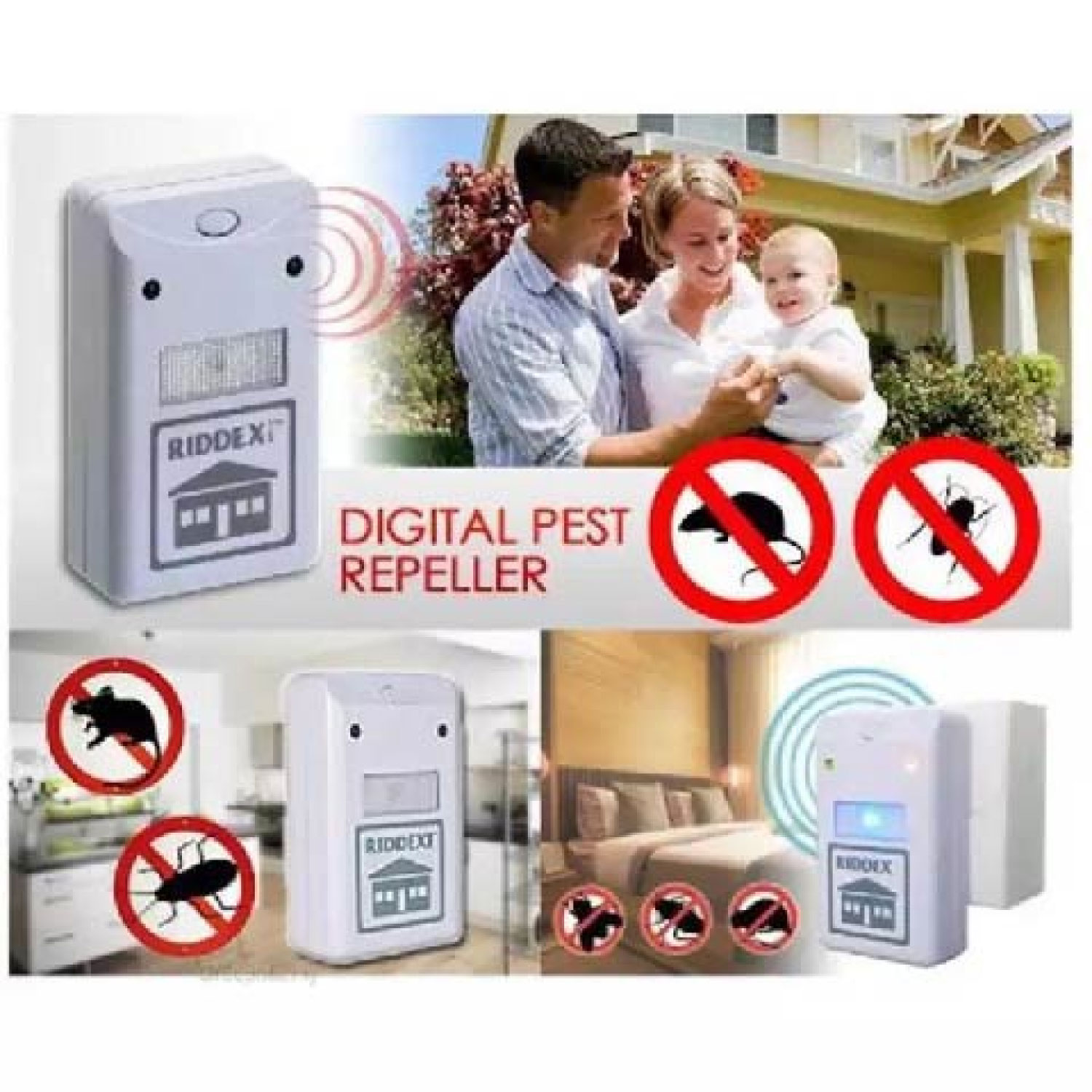 Electronic Pest Repelling Aid Pest Repeller Control Anti Mosquito ...