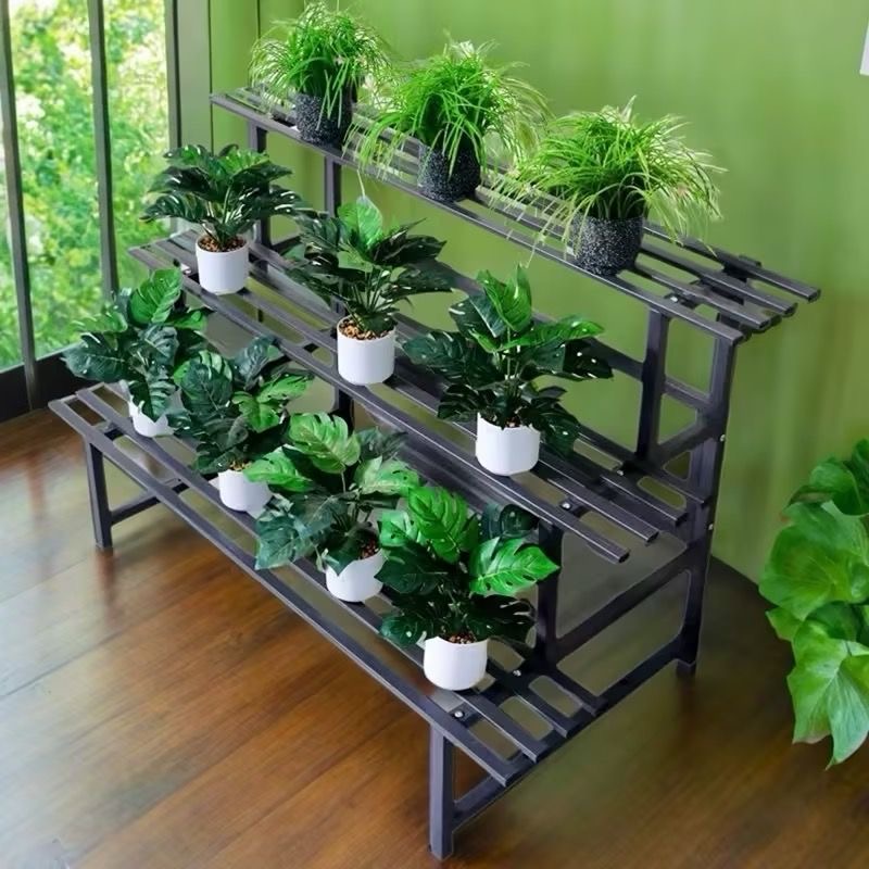 Stainless Steel Multi-Level Outdoor Flower Plant Rack Weather-Resistant ...