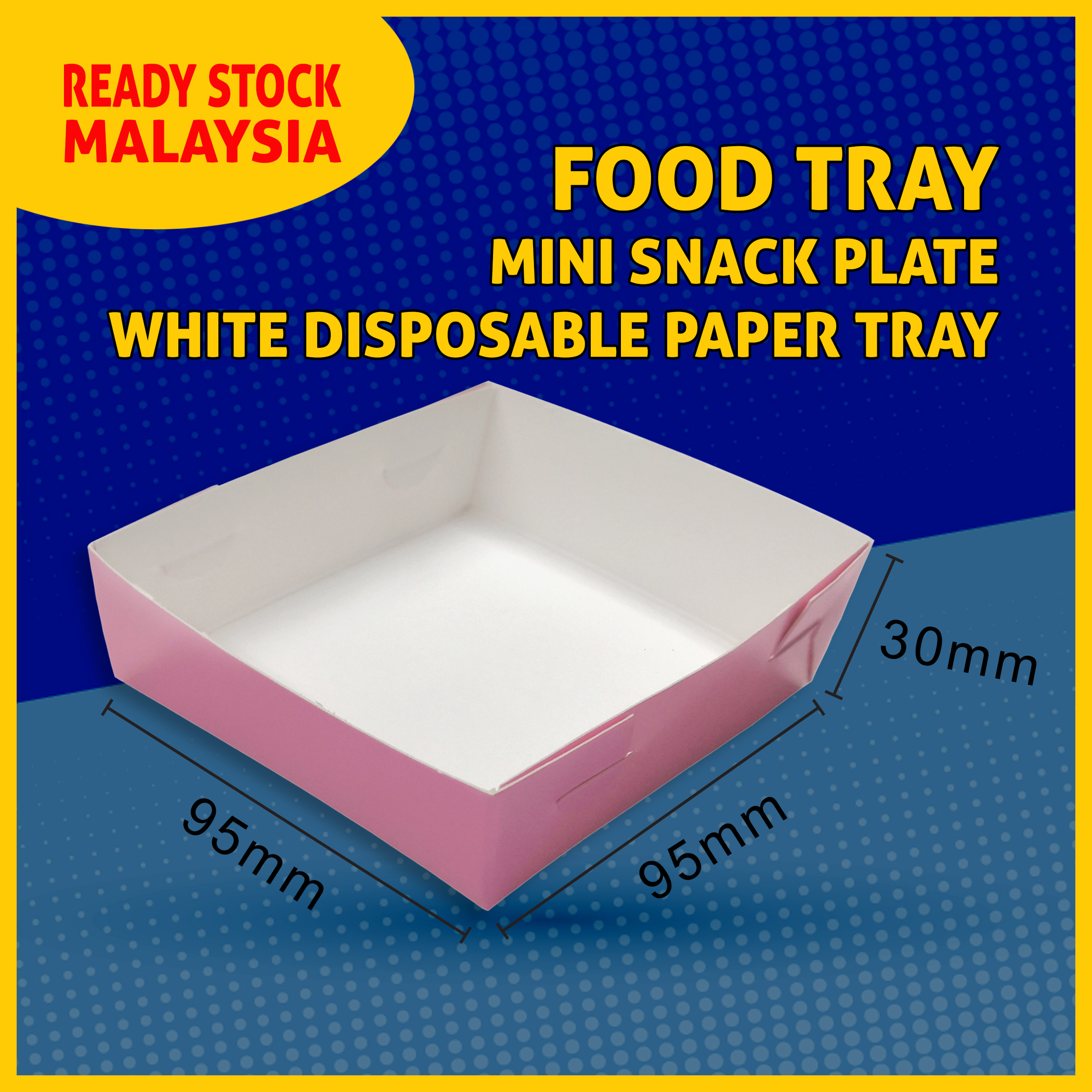Limited Ready Stock - Pink Kertas Pinggan Makanan Paper Food Boat Tray ...