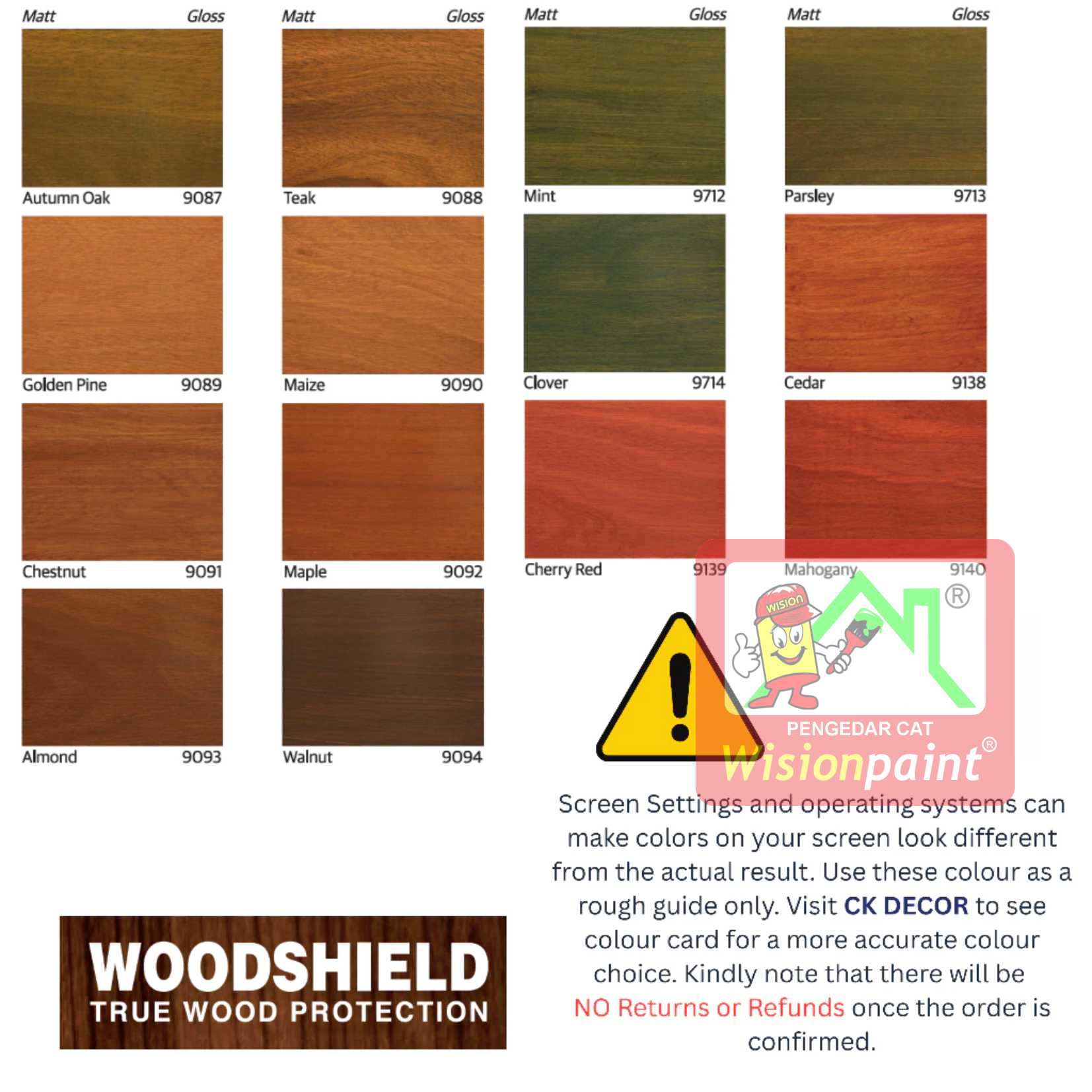 JOTUN 1L ( MATT ) WOODSHIELD EXTERIOR SHELLAC & VARNISH WOOD PAINT ...