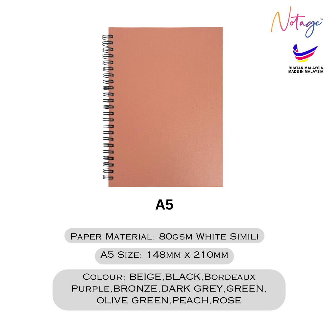 A5/B6 Fancy Notebook without pocket Simple & Elegant Journal | 160 ...