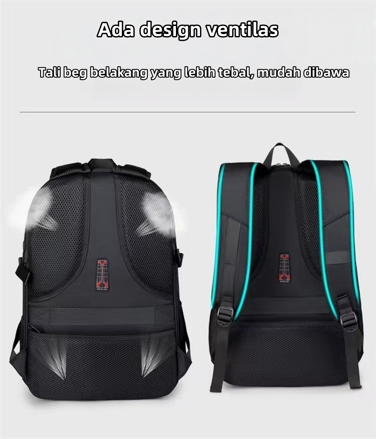 Beg Ransel Laptop Kapasiti Besar - Sesuai Untuk Travel, Kerja ...