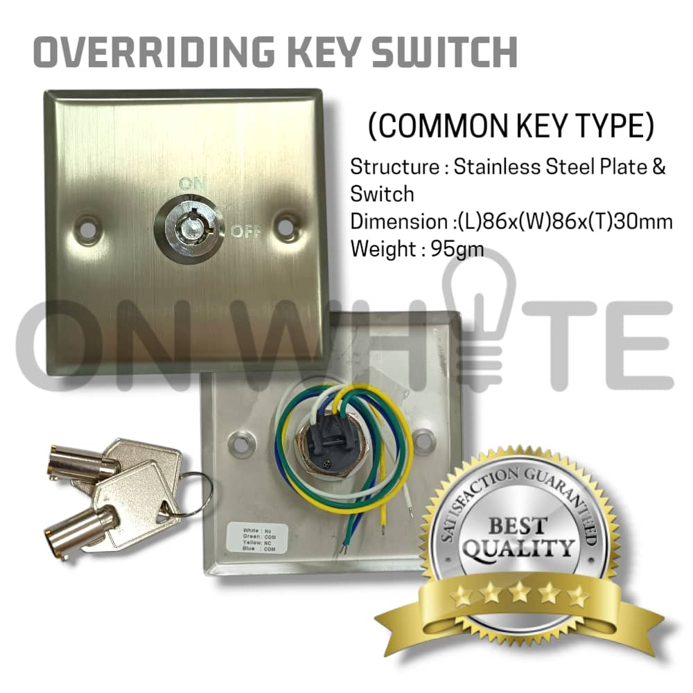 Key Switch On Off Selection Stainless Steel Emergency Door Access ...