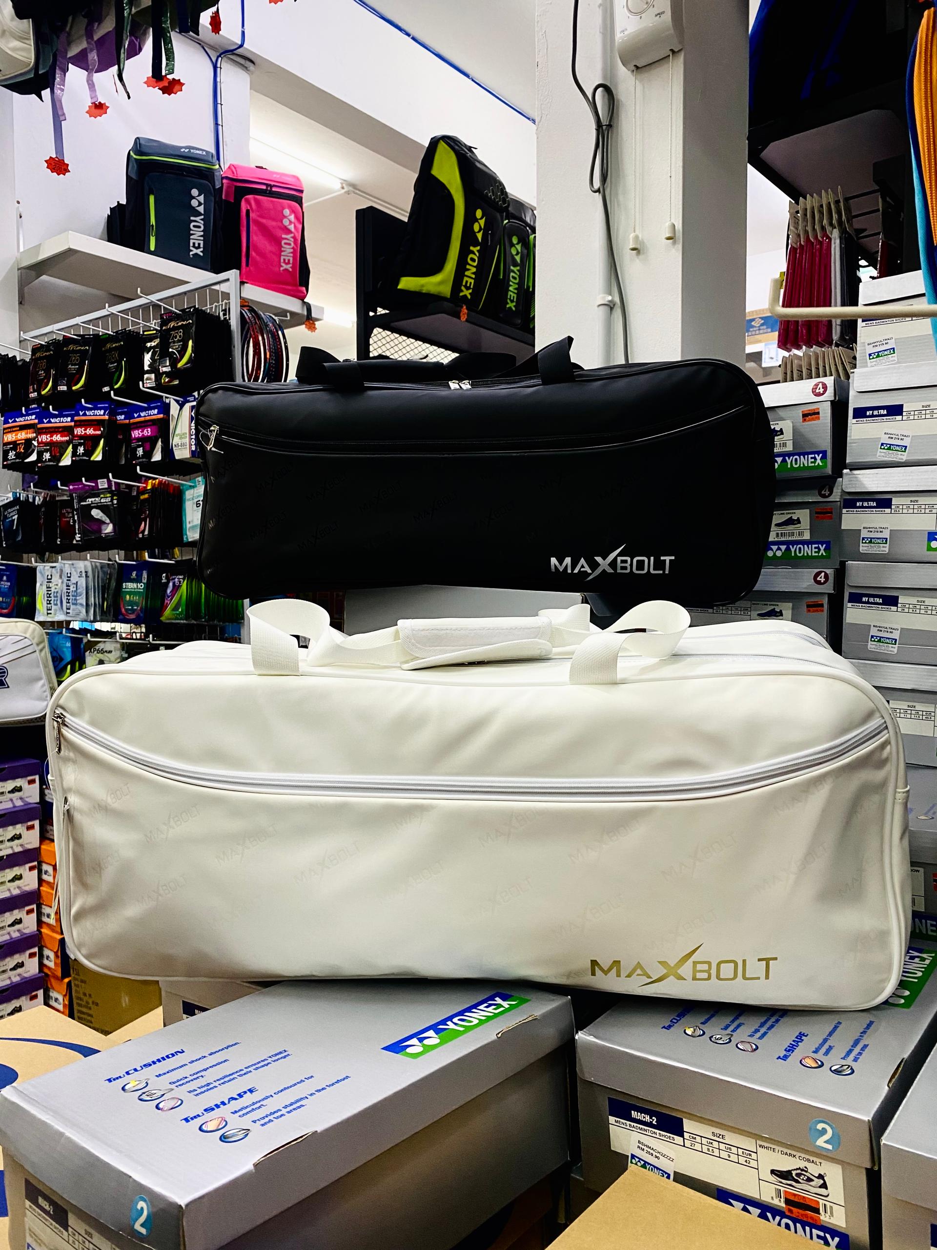 MAXBOLT BADMINTON RACKET BAG DOUBLE COMPARTMENT YH4011 (BLACK) & YH4013 ...