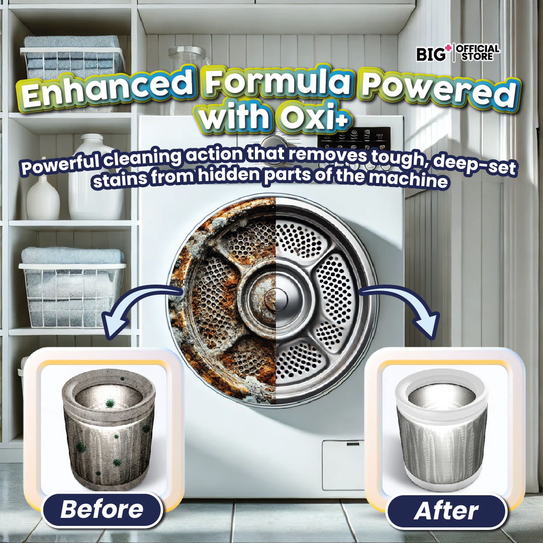 BIG+ Active Clean Washer Cleaner Laundry Washing Machine Cleaning