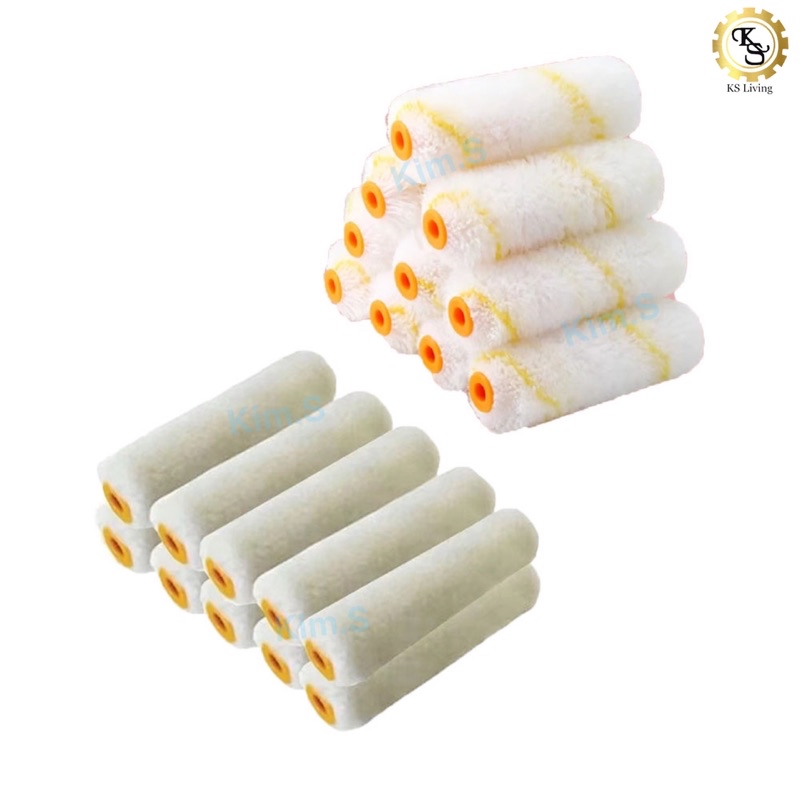 Kim.S 4”(100mm) Paint Roller Refill Wall Paint Roller Refill Cat Minyak