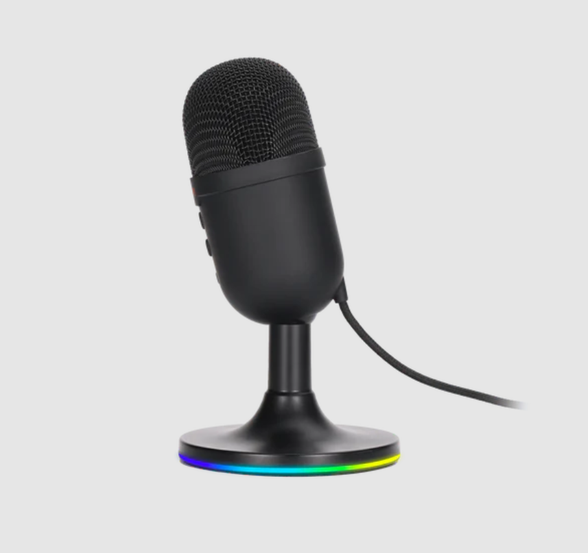 Marvo MIC-06 RGB USB 3.5mm Output Wired Gaming Mircophone BLK WHT For ...