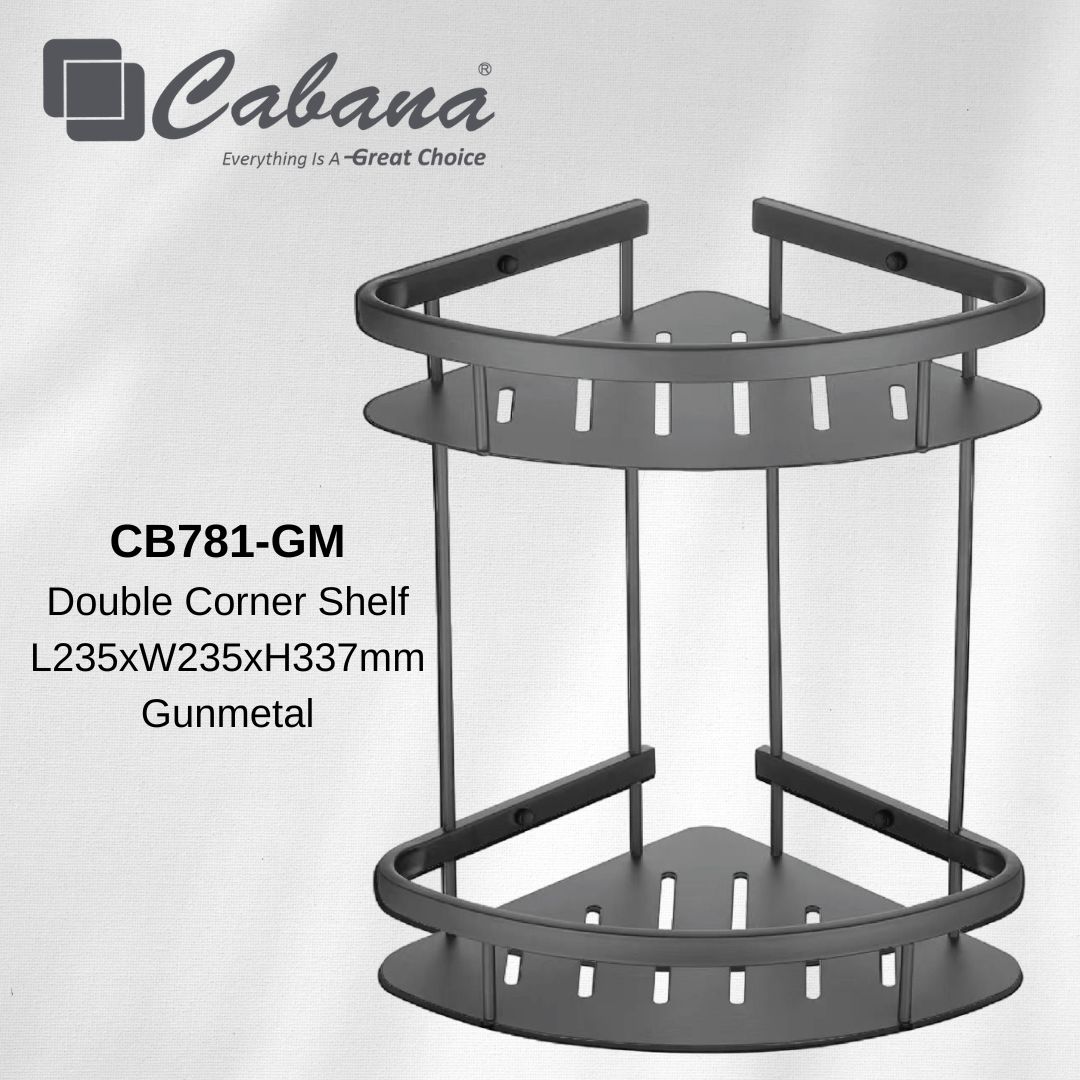 CABANA Bathroom Rack Stainless steel Corner Shelf Bathroom Storage ...