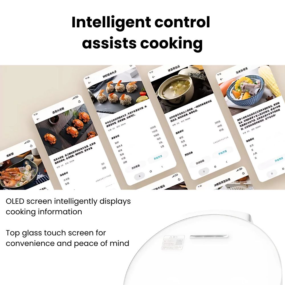 (FREE ADAPTER) Xiaomi Mijia Transparent Steam Rice Cooker 4L | Electric ...
