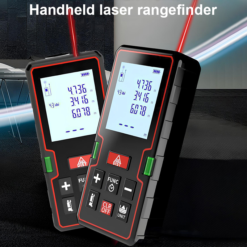 👍Digital Laser Rangefinder 100M Laser Measurement LCD Distance Meter
