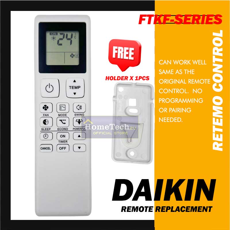 Daikin Inverter Air Conditioner Remote Control Replacement for All FTKF