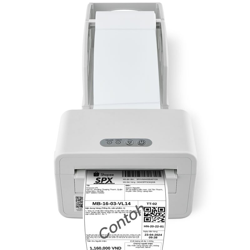 Pony A6 Thermal Printer Bluetooth Waybill Barcode Shipping Bluetooth ...