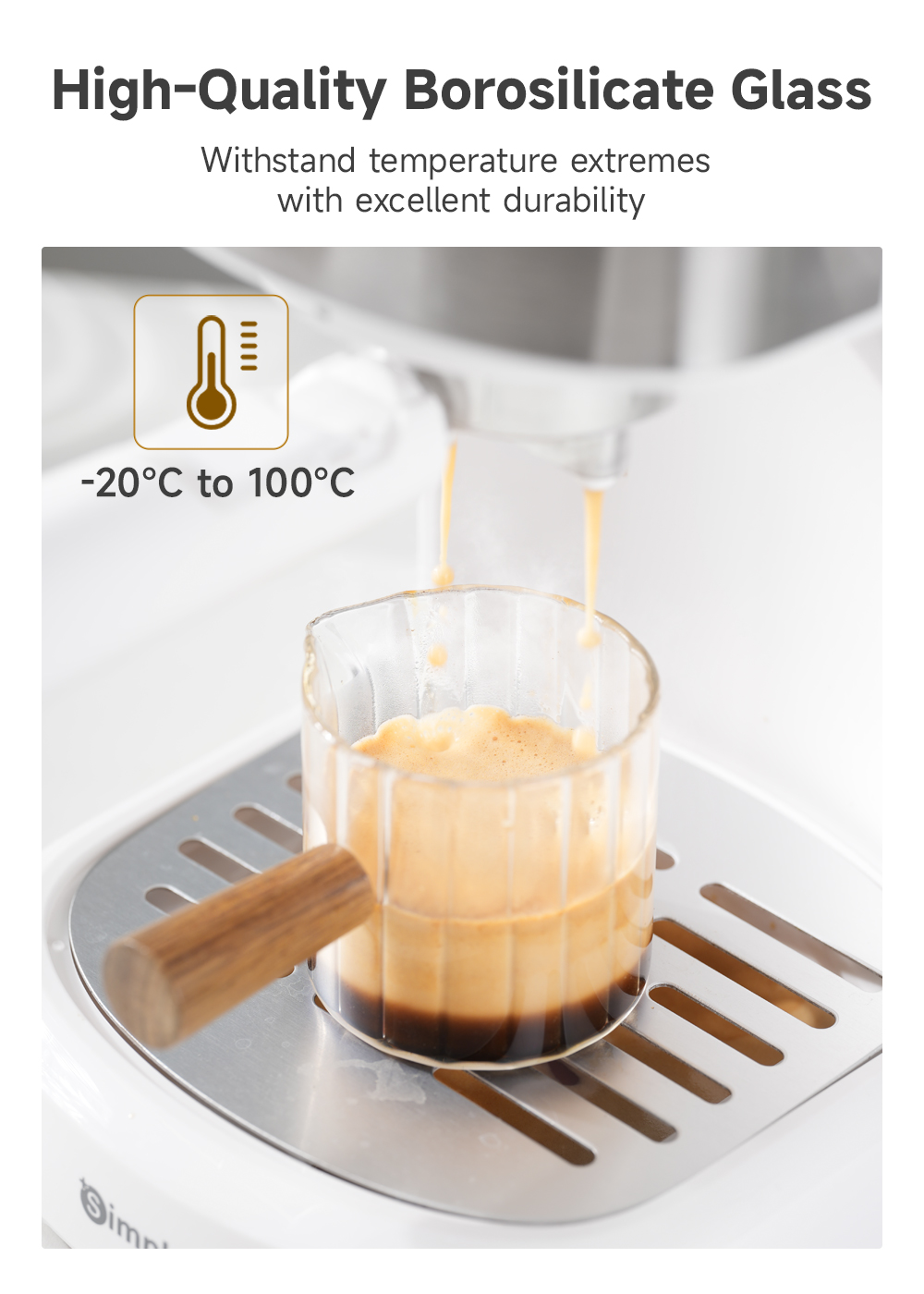 Simplus Espresso Shot Glass丨90mL丨Measuring Cup丨Coffee Cup丨High ...