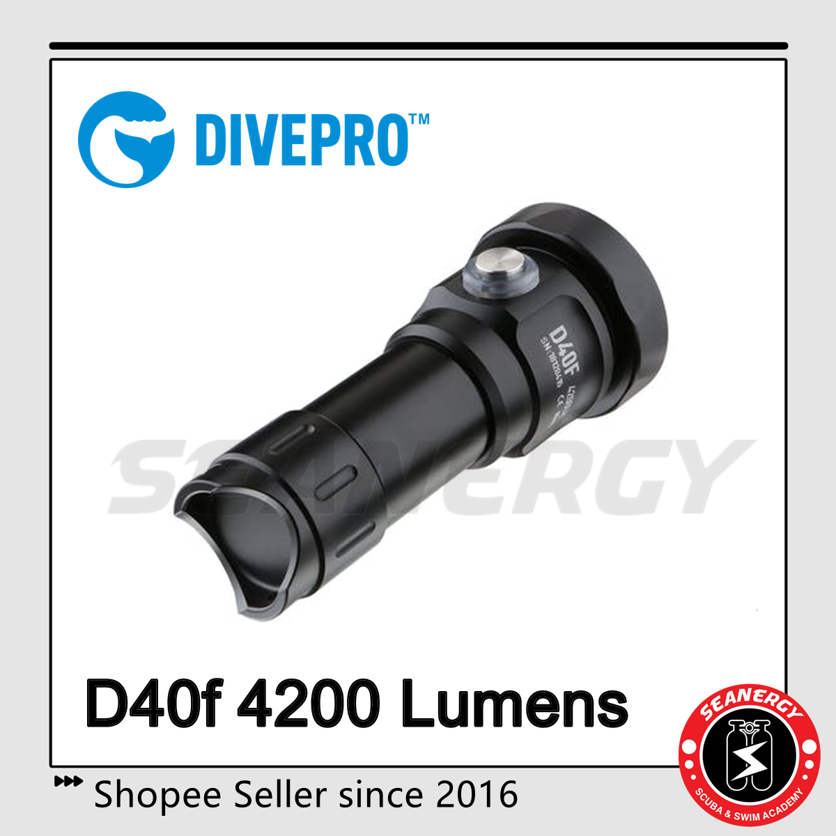 Divepro CL-8 Sidemount 4200 Lumen Umbilical Torch with SM cable main image 0