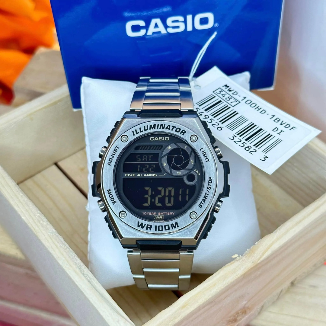 Casio Series Dress Digital Men Watch MWD-100HD | Shopee Malaysia