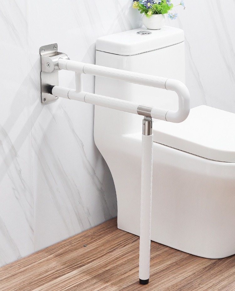 Toilet Grab Bars Foldable Toilet Safety Rails for Seniors, Flip-Up ...