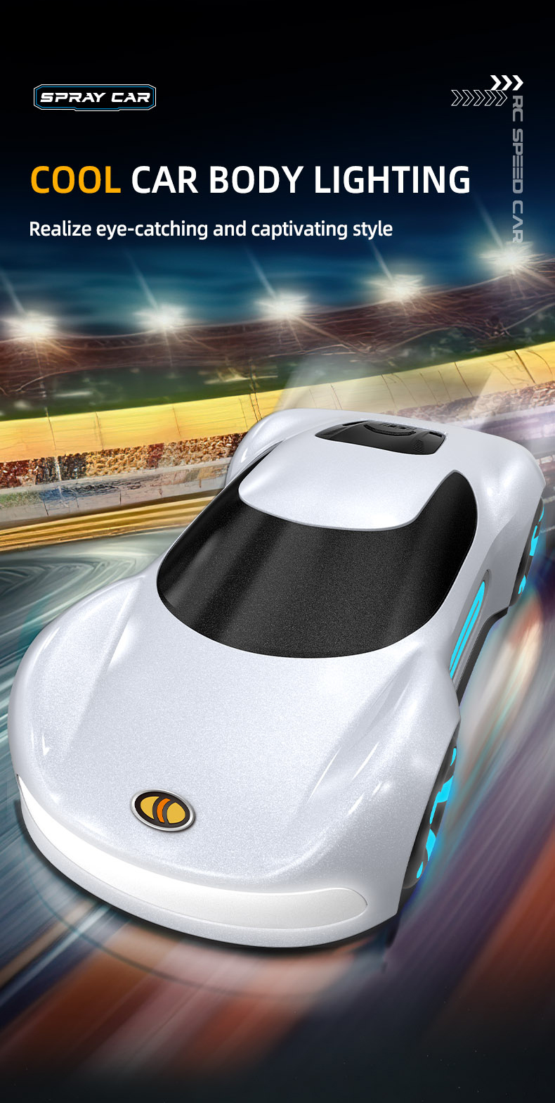 Remote Control Concept Car Delin Light Spray Drift Stunt Car All-Round ...
