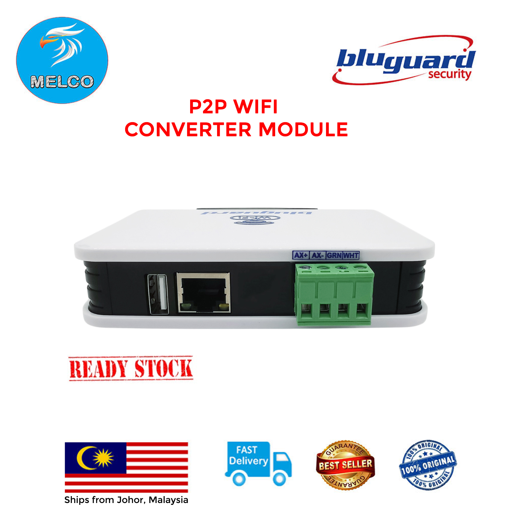 Bluguard LINK House Wired Alarm Mobile App Control Internet Module L9 ...