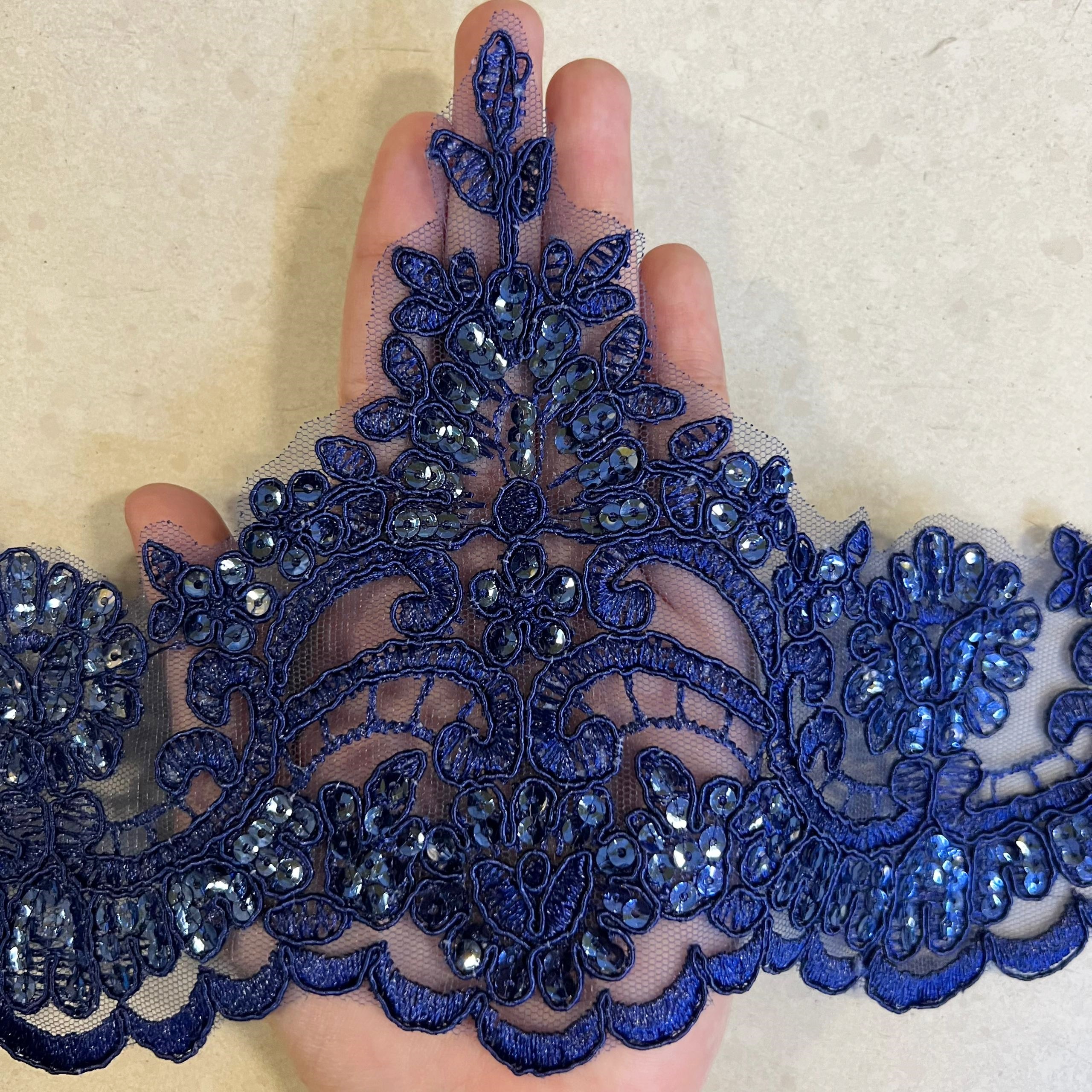 Renda Kain Manik Labuzi Tinggi 15cm, Lace Pengatin Lace Baju Raya ...