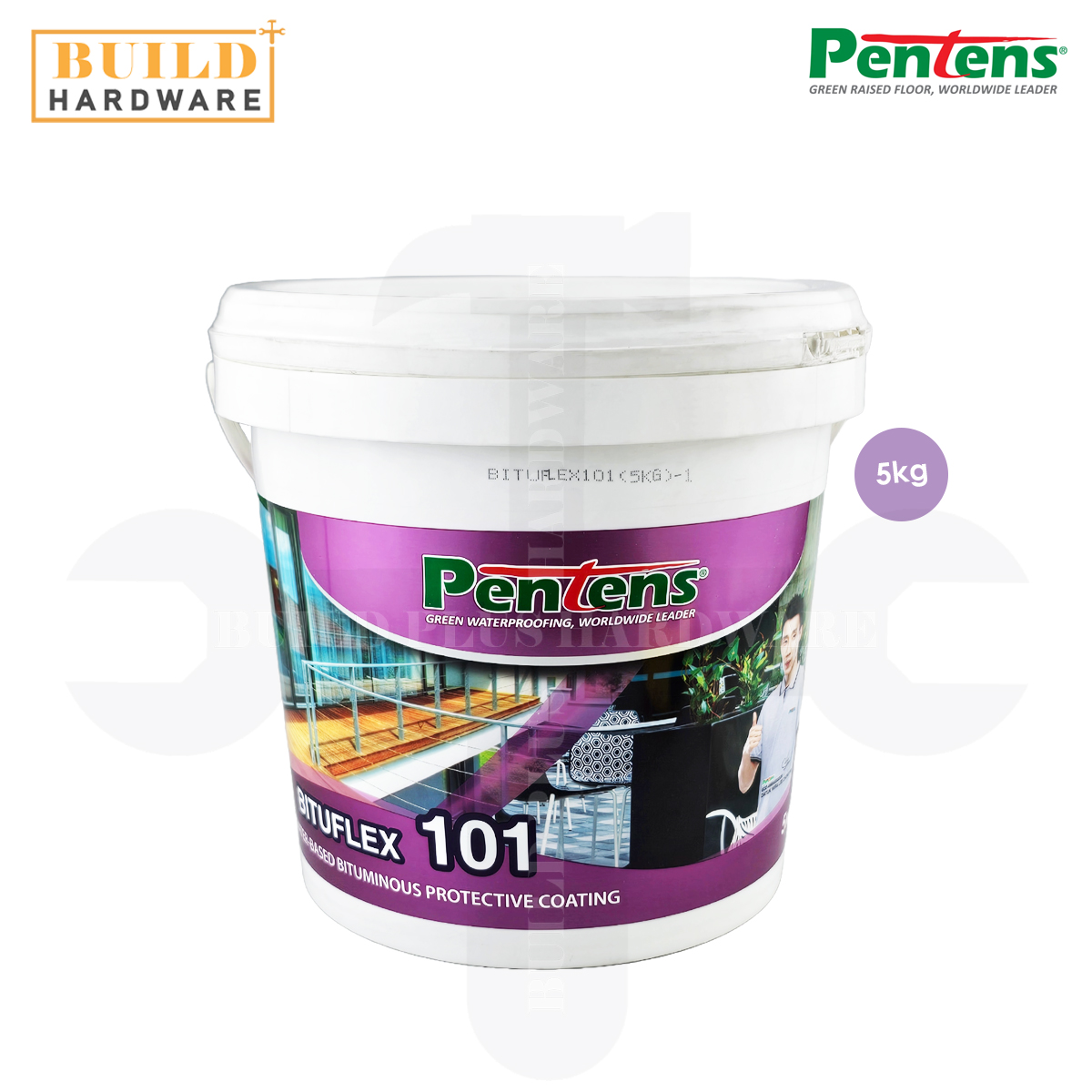 PENTENS 5kg BITUFLEX 101 Water-Based Bituminous Protective Coating ...