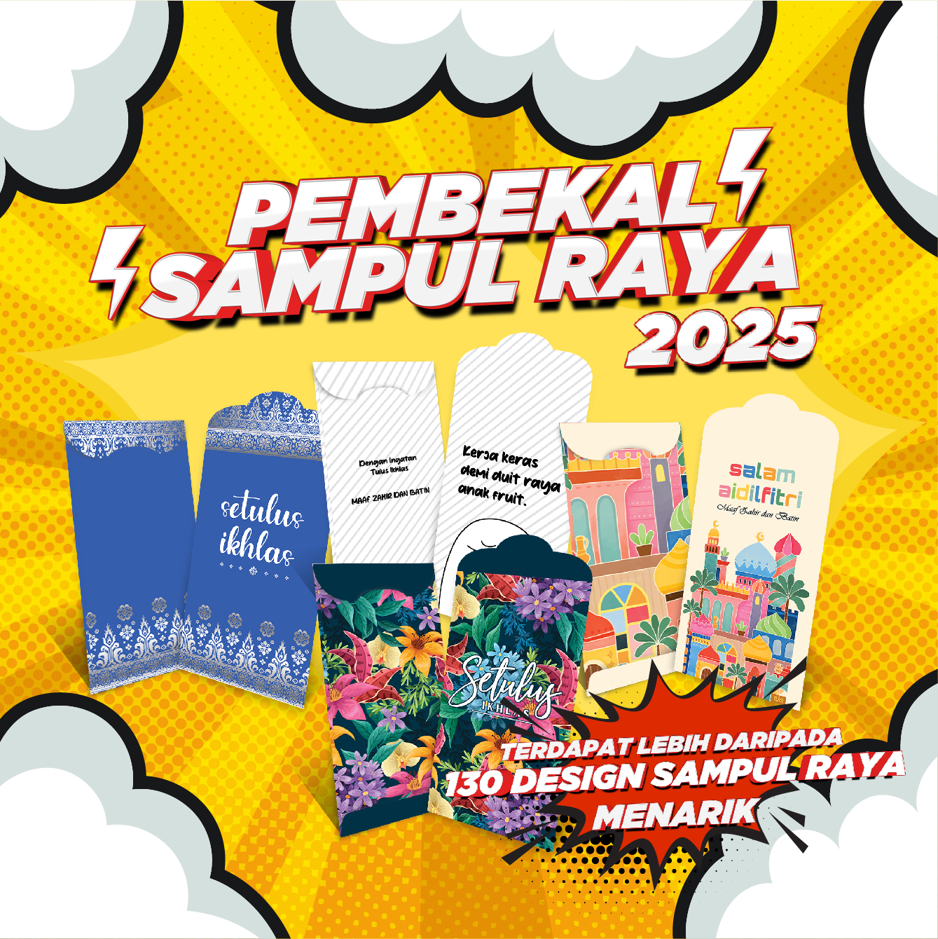 SAMPUL RAYA MURAH BORONG 2026 ( 100 KEPING SAMPUL RAYA ) | Shopee Malaysia