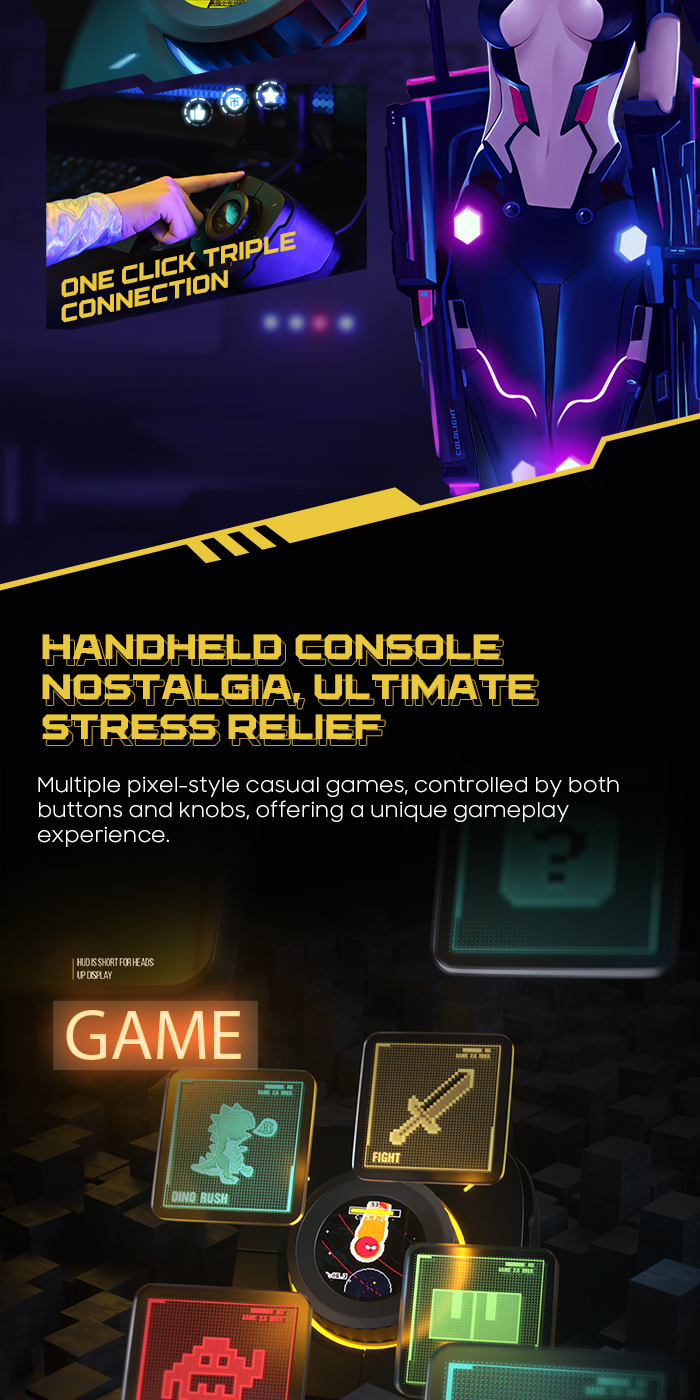 COLOLIGHT COLO PLAY Cyberpunk Desktop Controller Dekstop Clock PC ...