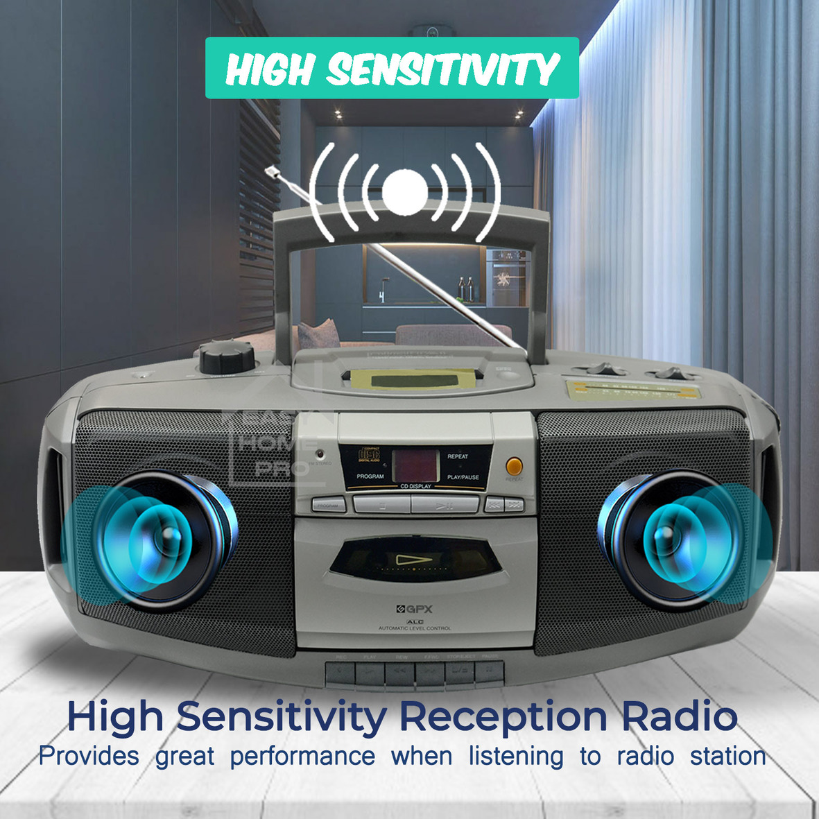 [REFURBISHED CLEARANCE STOCK]-GPX C984 CD BOOMBOX MICRO HI-FI COMPONENT ...