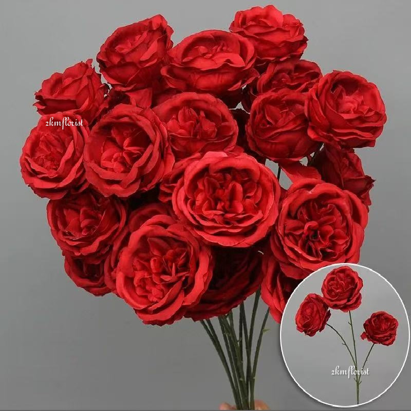 ENGLISH AUSTIN ARTIFICIAL FLOWER Bouquet Living Home Decor Decoration ...