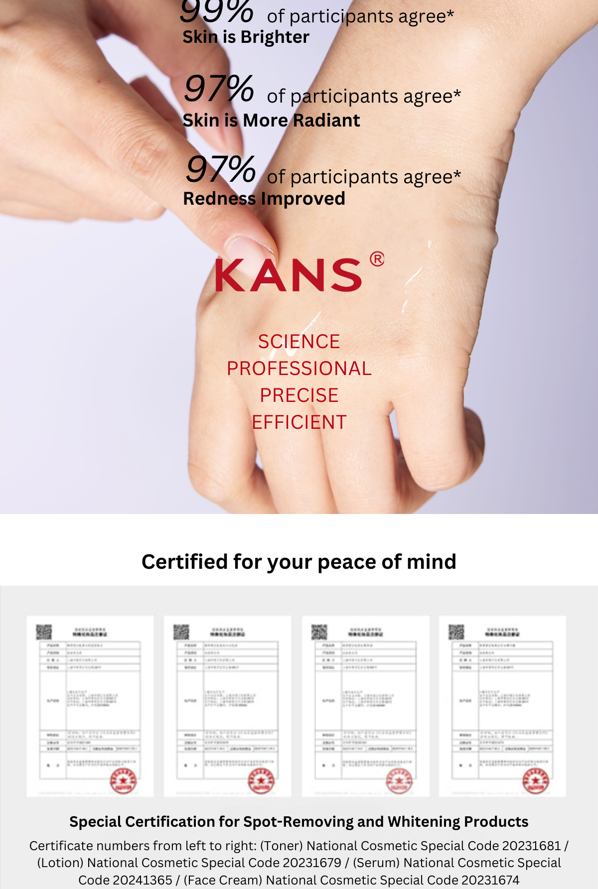 KANS Neige Blanc Skin-Whitening Brighten Tender Set - Cleanser+Toner ...