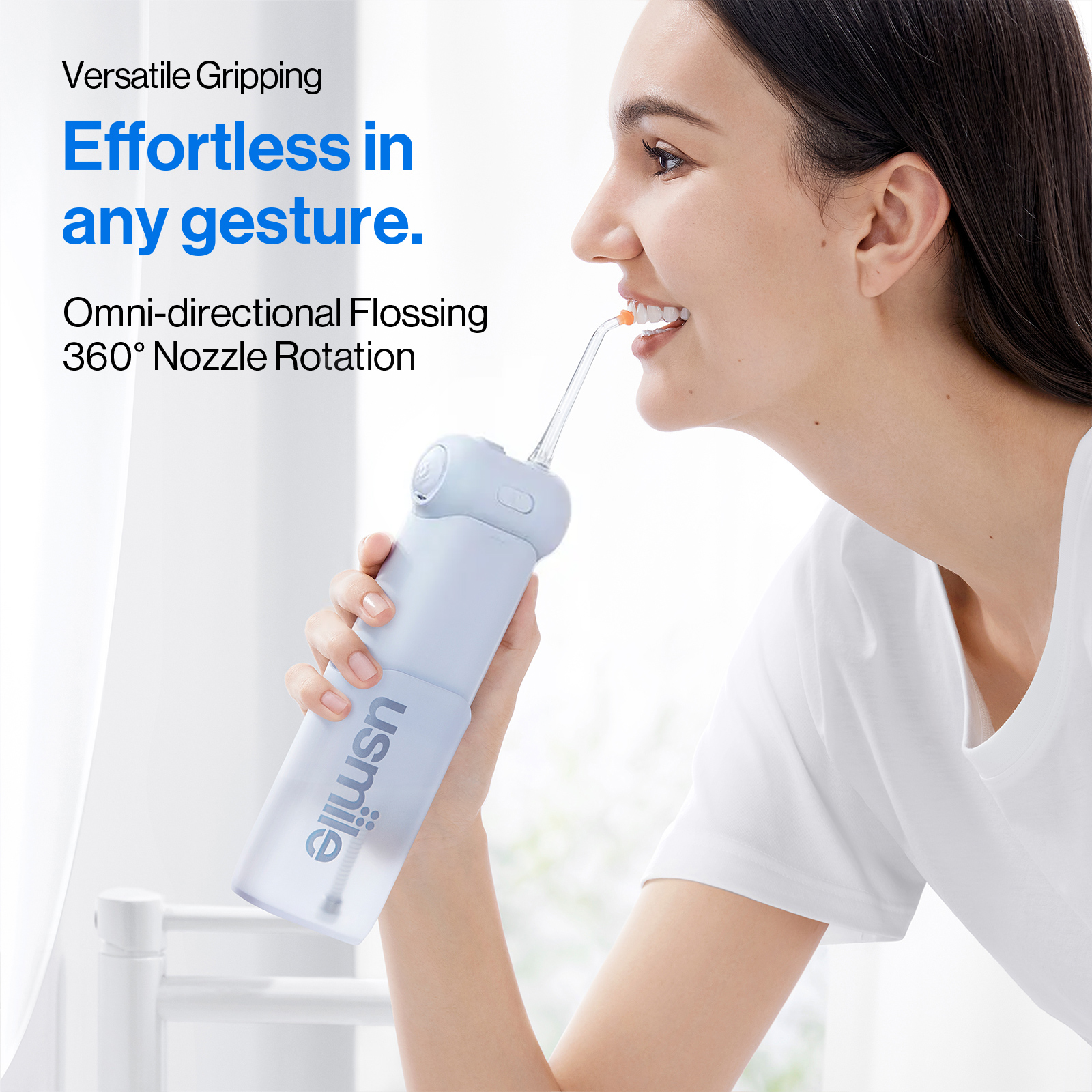 usmile C10/CY1 Portable Dental Flosser | ComfyStream | 95 Days Battery ...