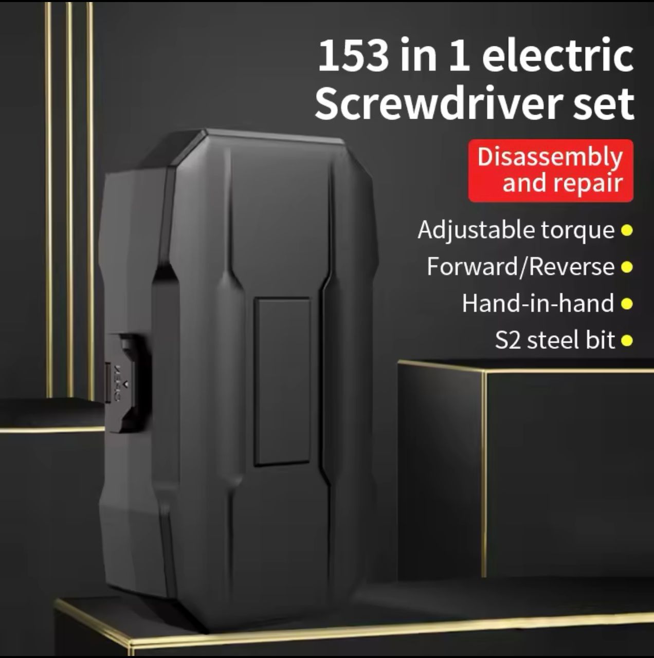 153 in 1 Electric Screwdriver Set | Shopee Malaysia