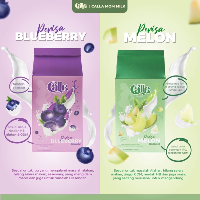 Calla Mom Milk - Susu Ibu Hamil / Susu Kambing Chocolate / Melon ...