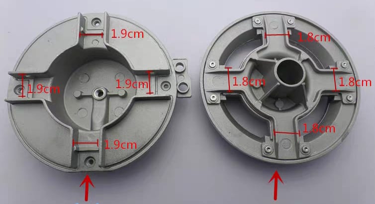 Cooker Hob Burner Ring Set For EUROPE TYPE (Burner Ring, Inner Cap ...