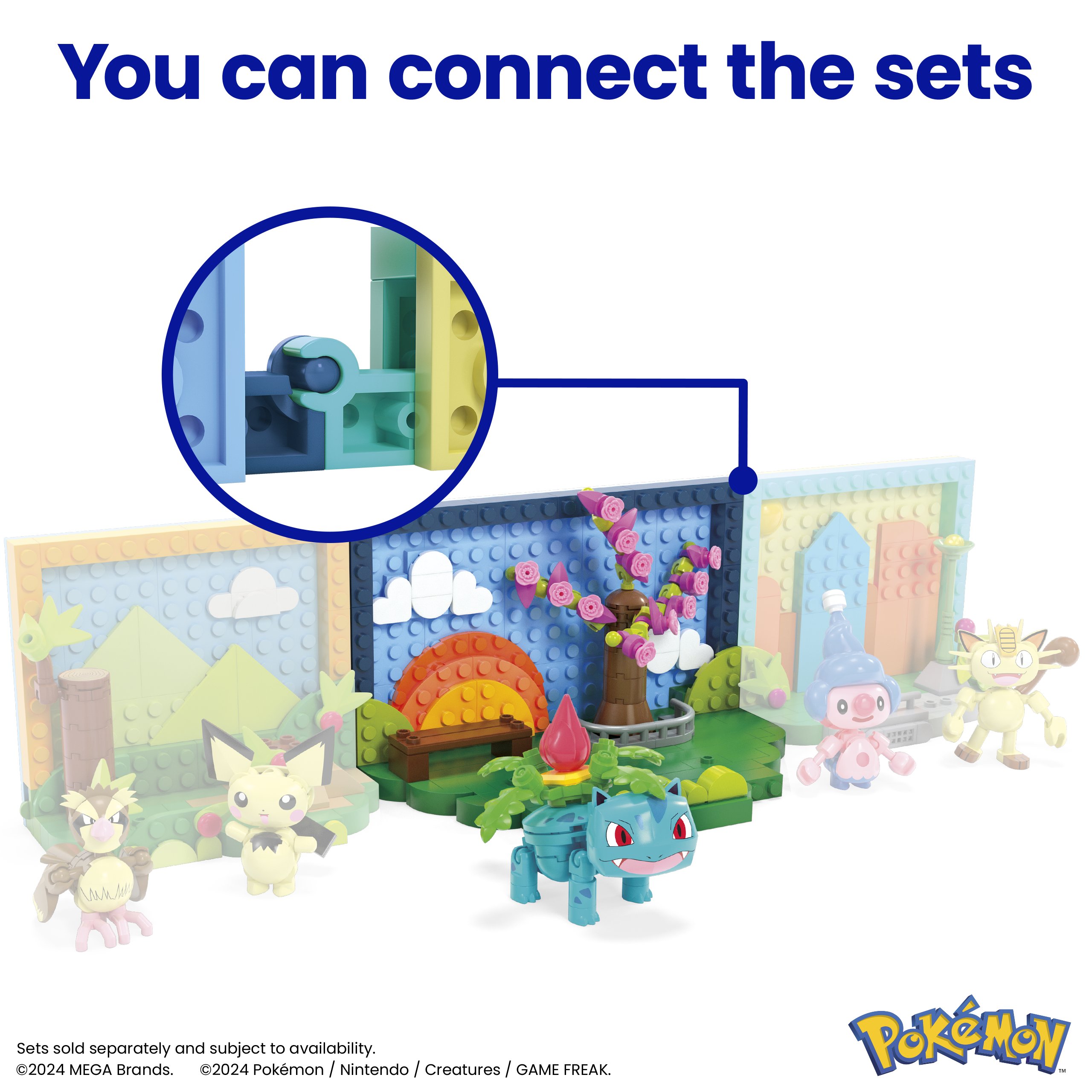 MEGA Pokémon Park Scene Building Toy Kits With 1 Action Figure (220 ...