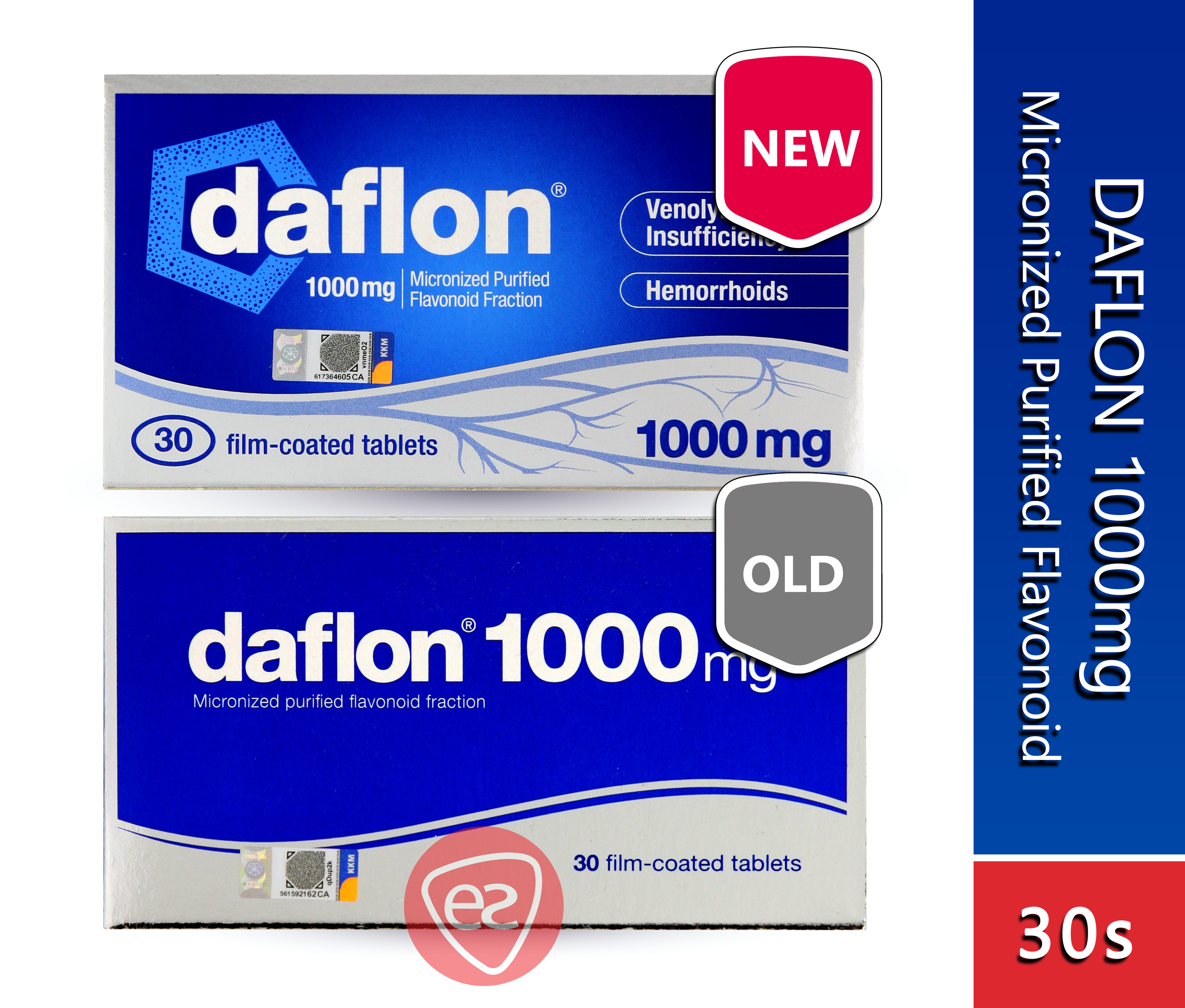 Daflon 1000mg Micronized Purified Flavonoid Fraction Film-Coated Tablet ...