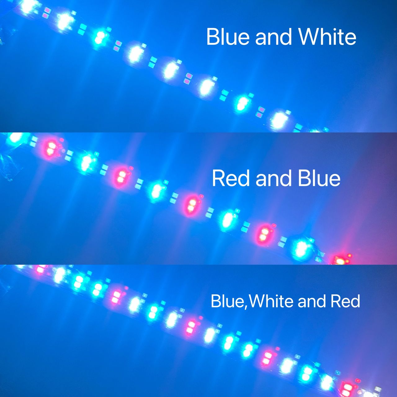 Aquarium Waterproof 3 Color Mode LED Light Fish Tank Submersible Down ...