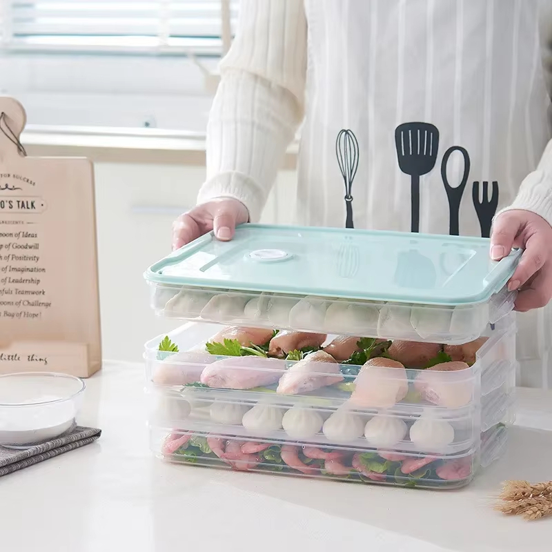 Dumpling Container Box Multilayer Frozen Dumpling Storage Box ...