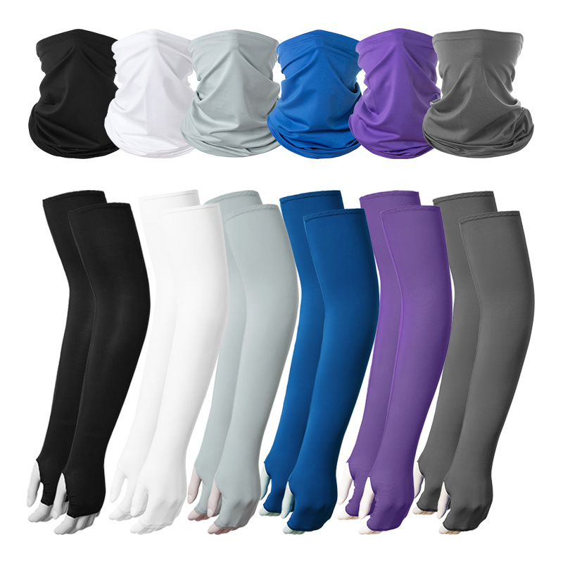 Headbuff bandana and hand sleeve UV protection sunscreen breathable ...