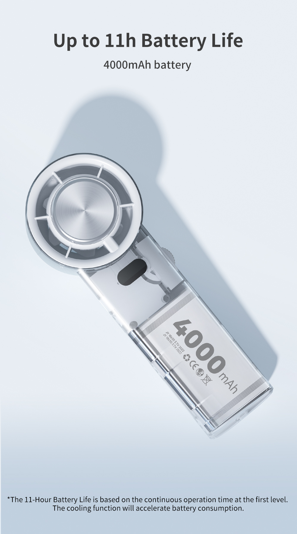 Simplus Portable Handheld Mini Fan | 100 Speed Levels | High Speed ...