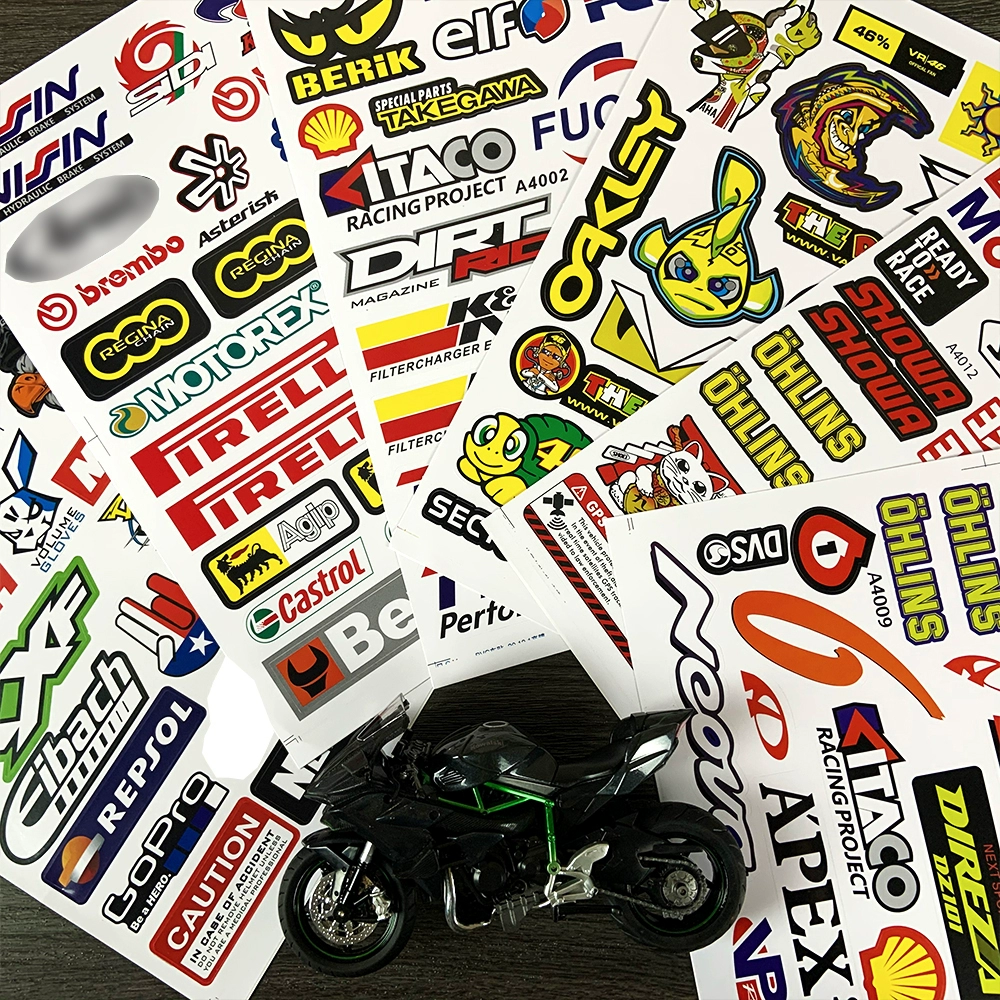 1pcs Sticker Waterproof PVC Helmet Sticker Motorcycle Scooter ...