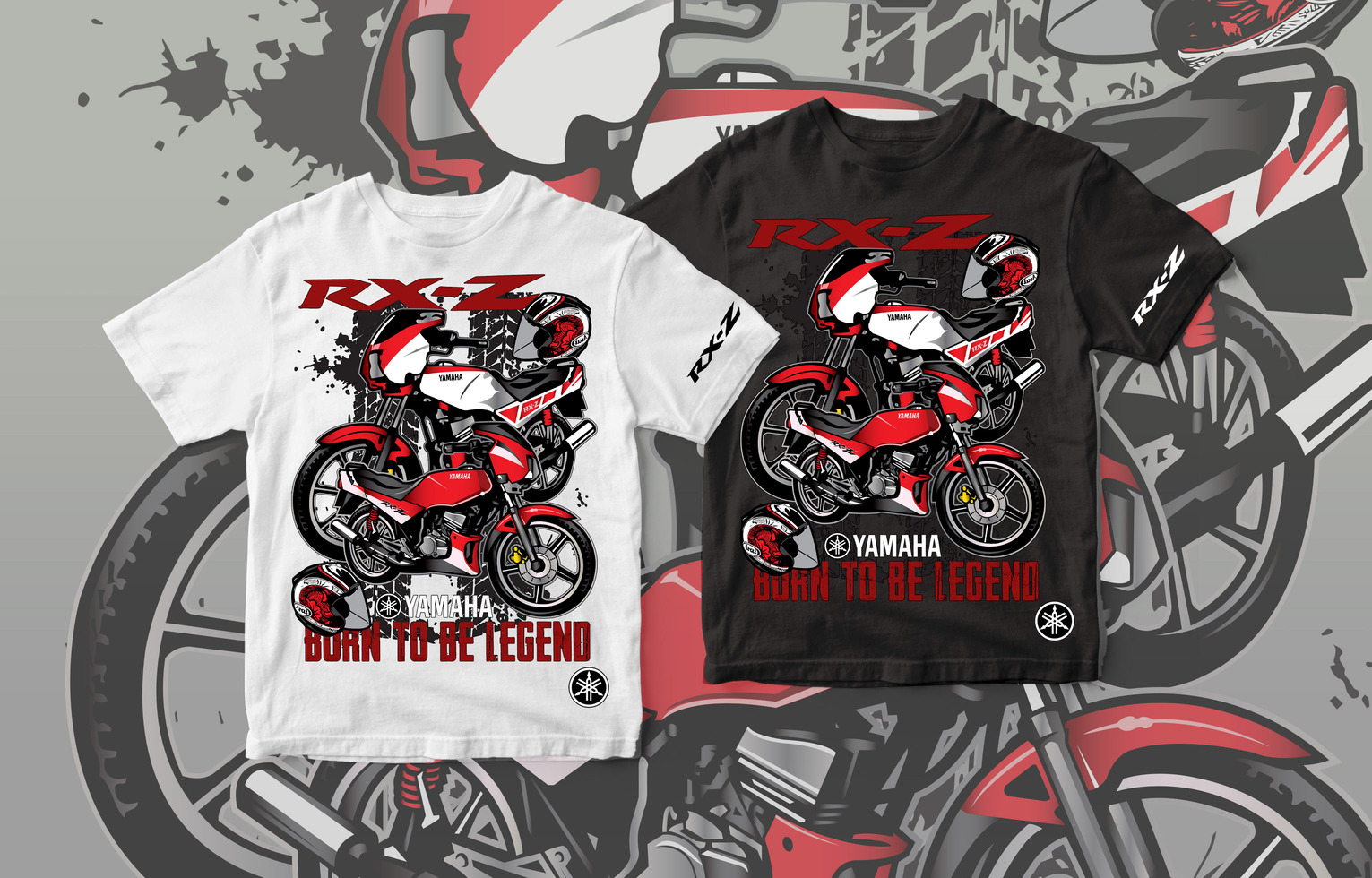 Ready Stock! [ BAJU / T SHIRT LELAKI MOTOR YAMAHA RXZ ]Motorcycle Club ...